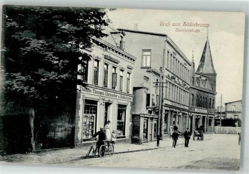 Süderbrarup Bahnhofstraße Uhrmacherei Thomsen Fahrräder
