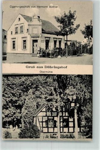 Dühringshof Bogdaniec - Zigarrengeschäft Hermann Büttner Obermühle