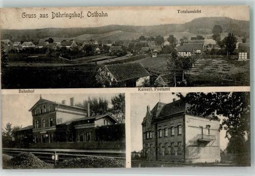 Dühringshof Bahnhof Kaiserl. Postamt Bahnpost Berlin - Kreuz - Thorn