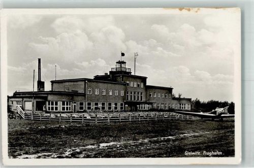 Gleiwitz Flughafen Stempel WK II SA