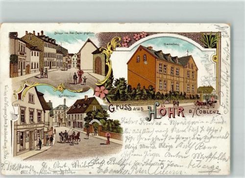Höhr-Grenzhausen 1901 Krankenhaus Marktstraße