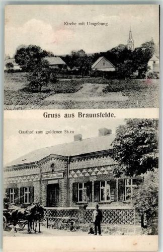 Braunsfelde Gasthaus Zum goldenen Stern Kirche