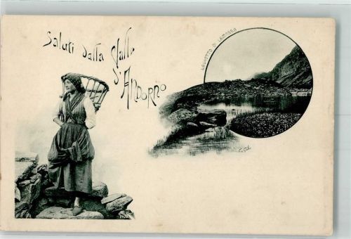 13811 Andorno Micca - Valle Lamassa Tracht Rückenkorb Vorläufer