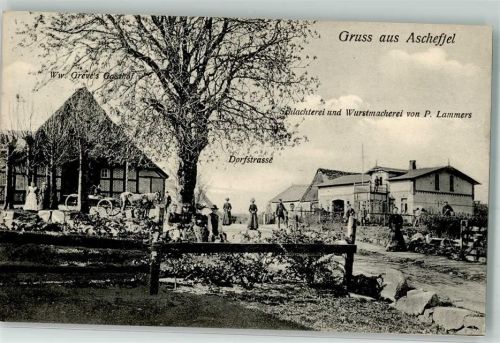 Ascheffel 1906 Schlachterei und Wurstmacherei Lammers