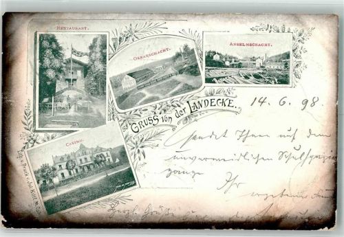 Ratzebuhr 1898 Landecke Ledyczek Oskarschacht Anselmschacht Casino