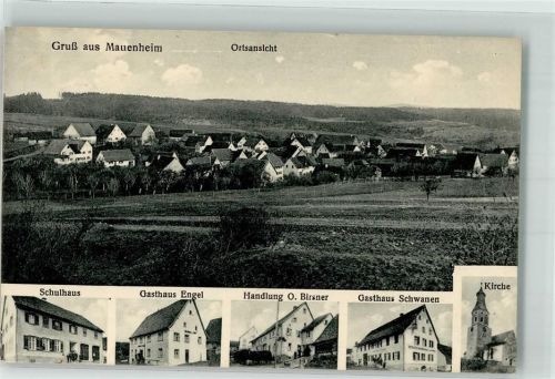 Mauenheim Schule Gasthaus Engel Handlung Birsner Gasthaus Schwanen