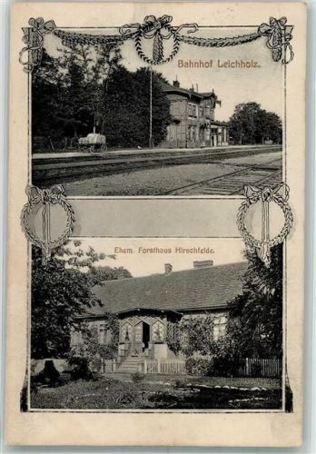 Leichholz Drzewce 1916 - Bahnhof Ehem. Forsthaus Hirschfelde