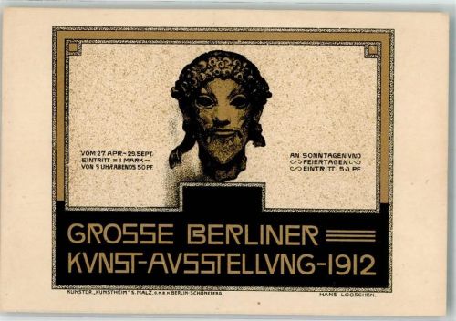 Berlin, unsortiert sign Looschen Hans Große Berliner Kunst Ausstellung 1912