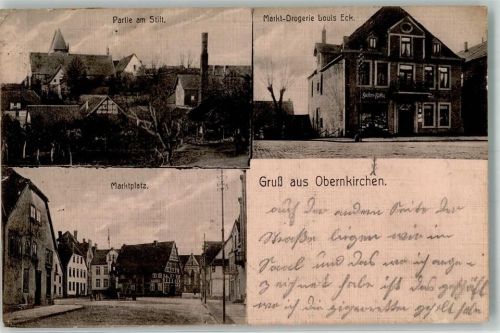 Obernkirchen 1918 Markt-Drogerie Marktplatz