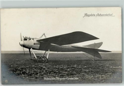 O1197 Johannisthal Flugplatz Kühlstein Torpedo-Eindecker Rotophot Flugtag