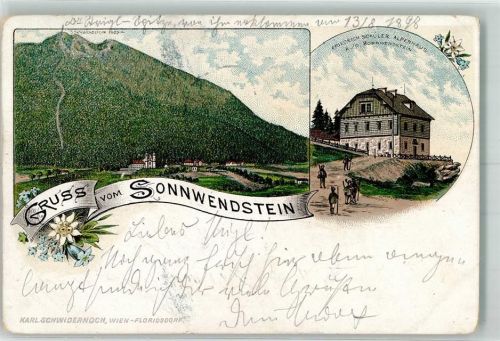 Friedrich Schüleralpenhaus 1898 Sonnwendstein