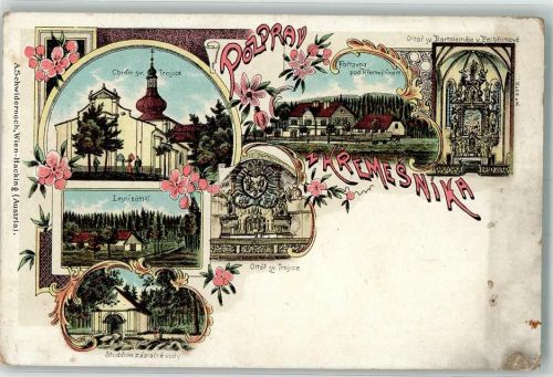 Kremesnik Chram sc. trojice Fortovna pod Kremesnikem Lesnizatisi Studanka zazracne vody Lithographie
