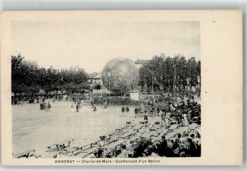 Annonay Champ-de-Mars Gonflement d'un Ballon