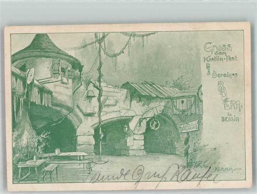 Berlin, unsortiert 1901 sign Klemm Kostümfest des Vereines Bau Gern Zum Fuchsloch