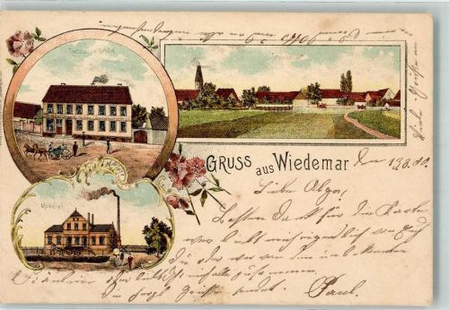 Wiedemar 1900 Molkerei Materialwaren Handlung