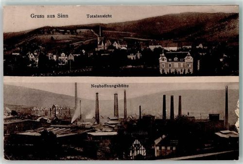 35764 W6349 Sinn , Hess 1909 - Neuhoffnungshütte