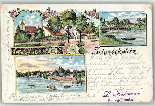 Schmöckwitz 1902 Kirche Berlinerstraße Zugbrücke Försterei