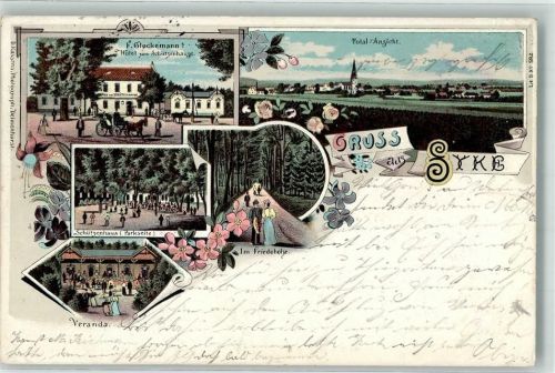 Syke 1898 F. Glockemanns Hotel Zum Schützenhause Im Friedeholze