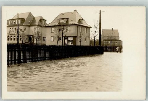 04769 O7263 Mügeln b Oschatz Privatfoto AK Hochwasser Überschwemmung Unwetter Katastrophe Ort handschriftlich