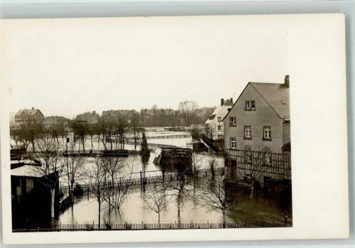 04769 O7263 Mügeln b Oschatz Privatfoto AK Hochwasser Überschwemmung Katastrophe Unglück Ort handschriftlich