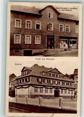 Driedorf Schule Gasthaus-Handlung Schmidt
