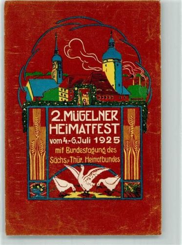 04769 O7263 Mügeln b Oschatz - 2. Heimatfest Juli 1925 mit Bundestagung des Sächs.-Thür. Heimatbundes Gänse
