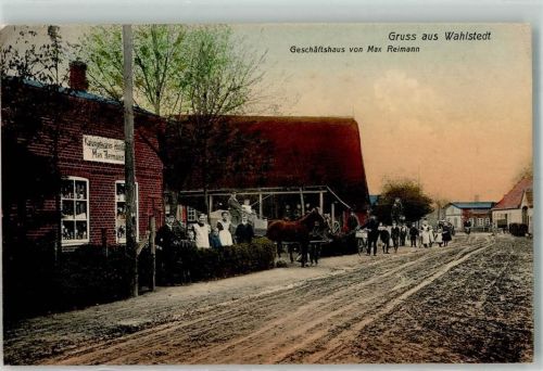 23812 W2362 Wahlstedt 1908 - Kolonialwaren Reimann Pferdefurwek Dorfstraße