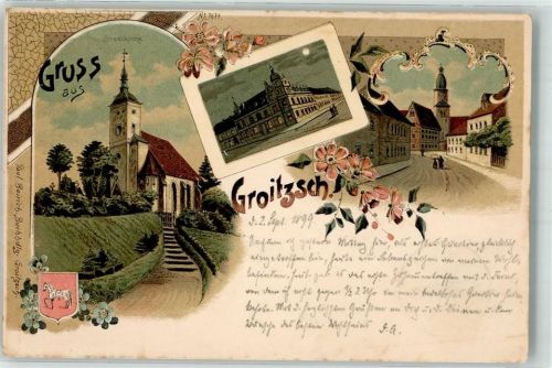 Groitzsch 1899 Stadtkitche
