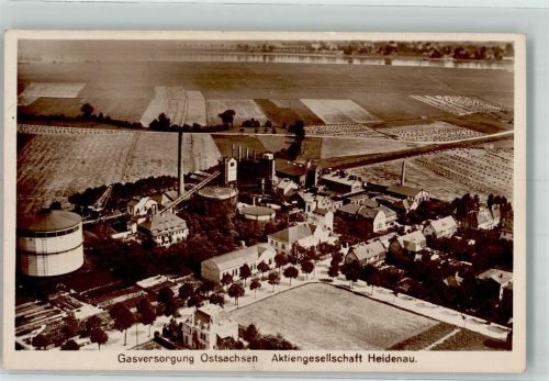 Heidenau Gaswerk Ostsachsen Fliegeraufnahme