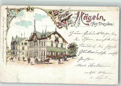 Mügeln 1900 Gasthaus zum Schweizer-Garten Kutsche