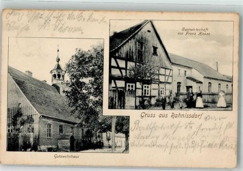 Rahnisdorf 1908 Gutswohnhaus Gasthaus Haase