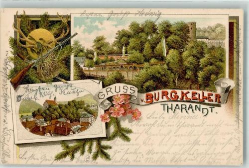 Tharandt 1897 Gasthaus Burgkeller