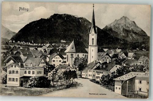 Piding 1908 Pfarrkirche Maria Geburt