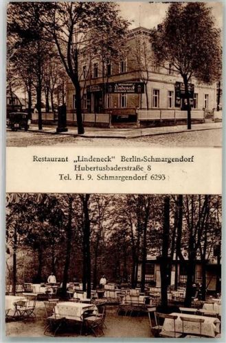 Schmargendorf WK II Gasthaus Lindeneck Gartenwirtschaft Hubertusstraße 8