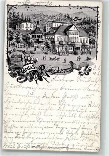 Reinhardsbrunn 1896 Vorläufer Hotel-Gasthaus