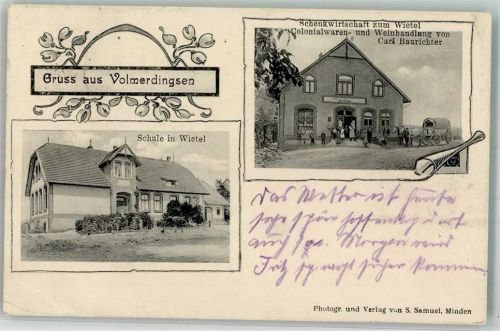 Volmerdingsen Schulhaus Gasthaus zum Wietel