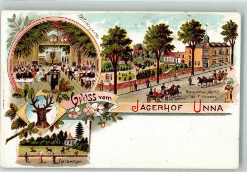 Unna Hirschkopf Gasthaus zum Jägerhof Wintergarten Rehgehege