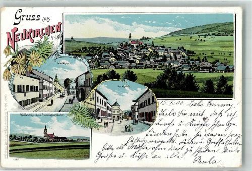 Neukirchen 1900 Wallfahrtskirche Franziskanerkloster Marktplatz