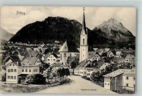 Piding 1908 Pfarrkirche Maria Geburt