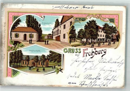 Frohburg 1900 Schiesstand Schützenhaus Schützenhalle