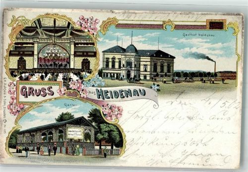 Heidenau 1902 Gasthaus Heidenau Garten Speisesaal