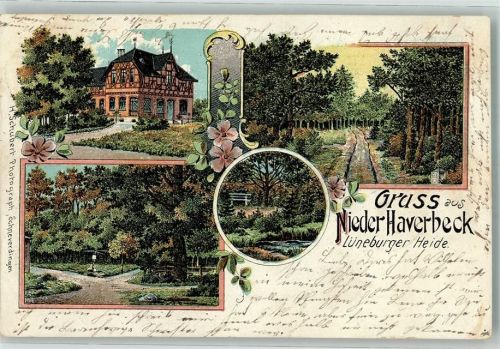 Niederhaverbeck 1902 Herrenhaus Parkanlage