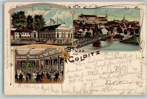 Colditz 1903 Gasthaus Schützenhaus