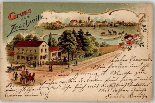 Zeschwitz 1904 Gasthaus Kutschen