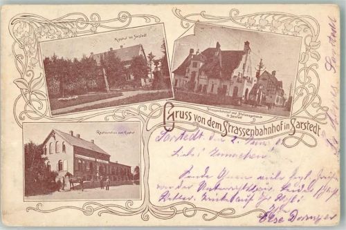 Sarstedt 1903 Straßenbahnhof Sarstedt Kipphut Gasthaus zum Kipphut