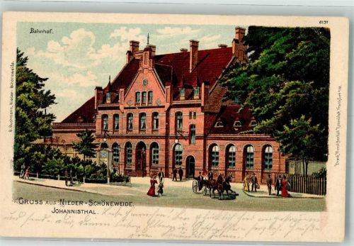 Johannisthal 1902 Bahnhof Nieder-Schöneweide Kutsche