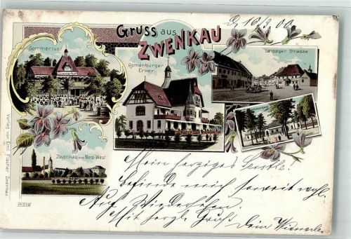 Zwenkau 1900 Gasthaus Sommerlust Rothenburger Erker Leipziger Straße Schützenhaus Veilchen