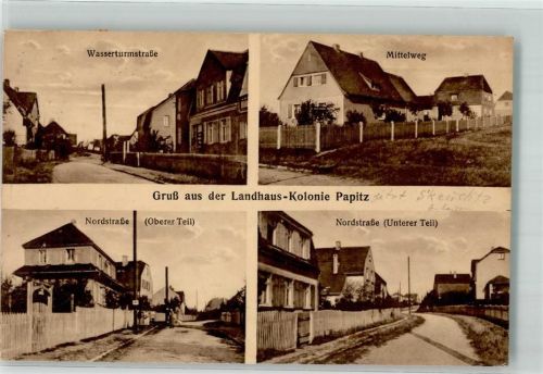 Papitz Landhaus Kolonie Wasserturmstraße Mittelweg Nordstraße