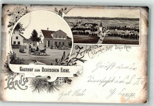 Zeschwitz 1897 Gasthaus Zur Deutschen Eiche