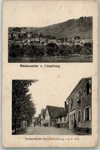 Niederweiler 1918 Spezereihandlung Reil